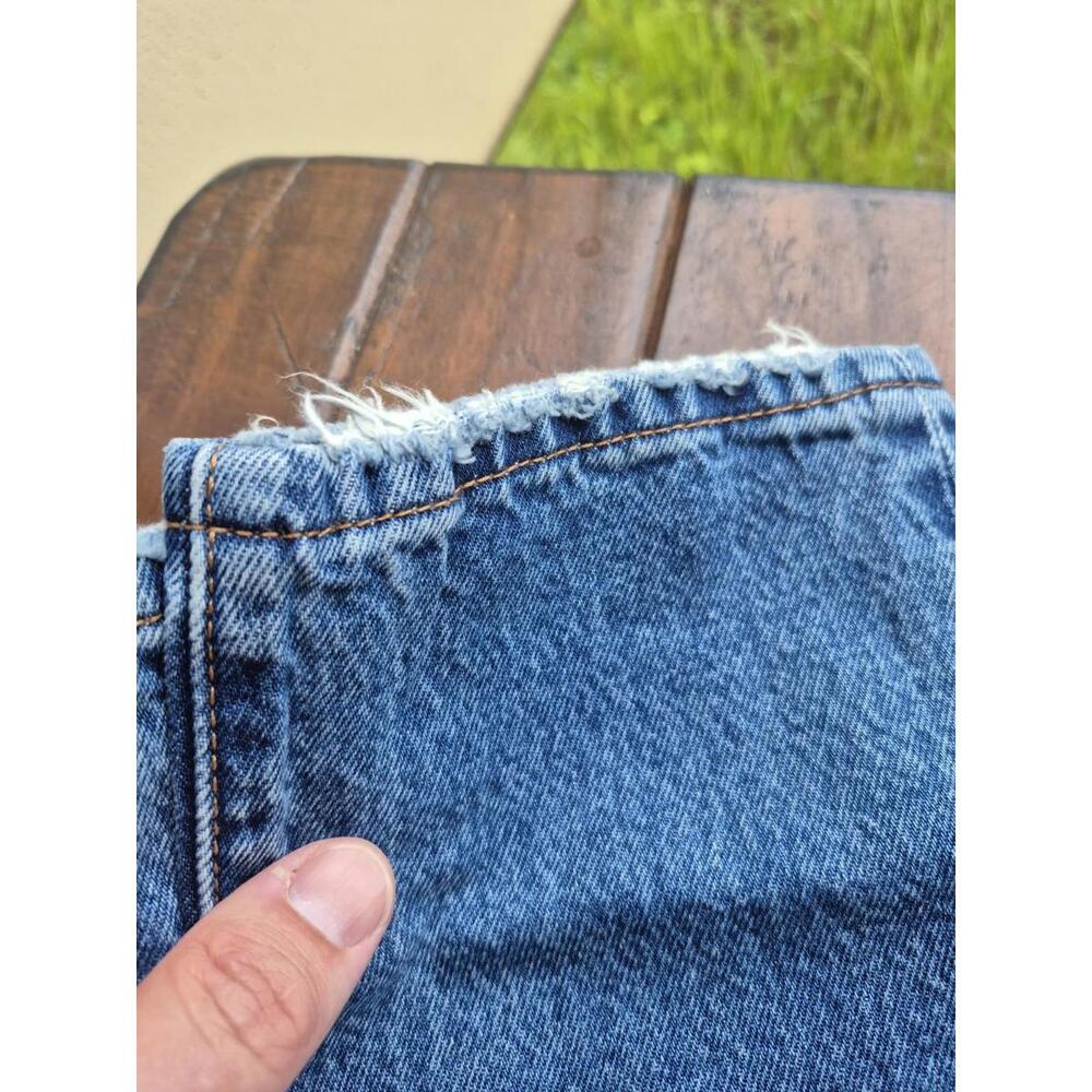 NWT Levis Premium 501 PATCH Straight Jeans 24x30 Womens Button Fly Distress $79 - Picture 7 of 9